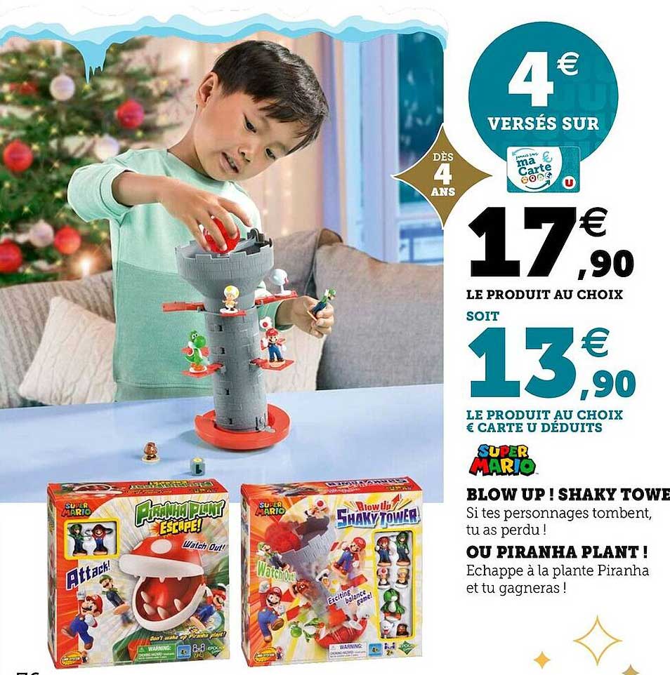 blow up ! shaky tower ou piranha plant