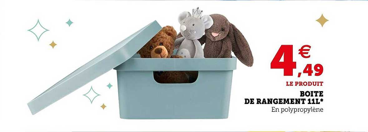 boîte de rangement 11m