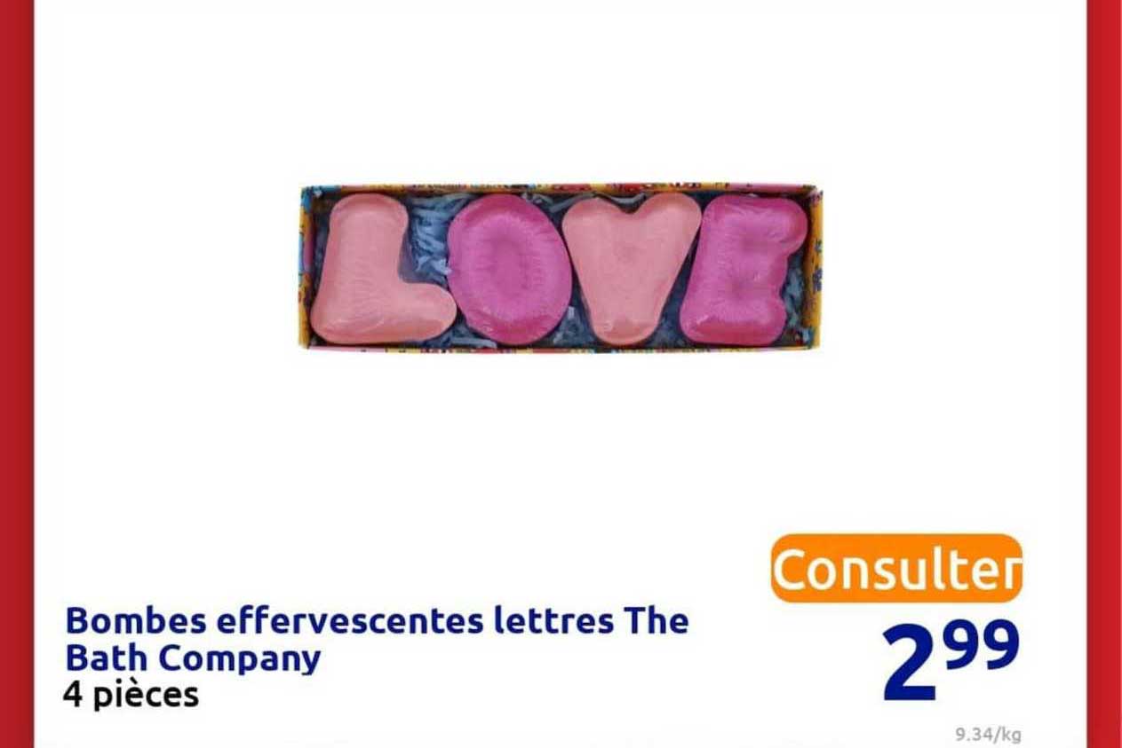 bombes effervescentes lettes the bath company