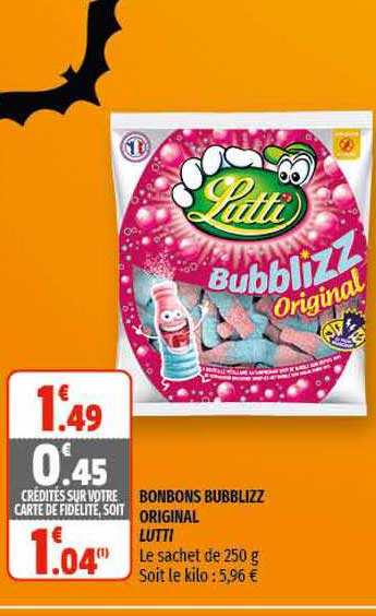 bonbons bubblizz original lutti