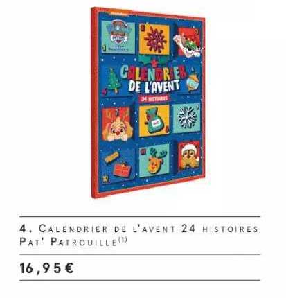 calendrier de l'avent 24 histoires pat' patrouille