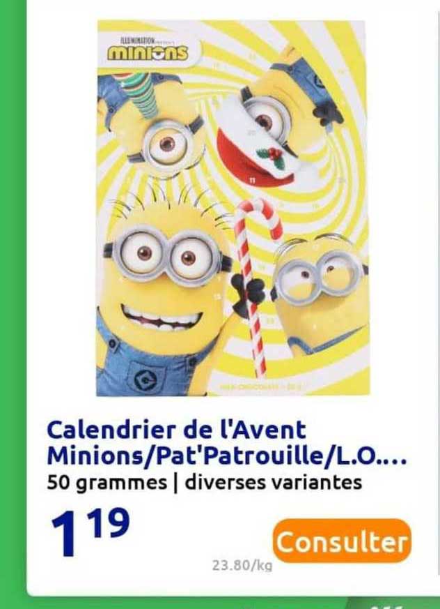 calendrier de l'avent minions-pat'Patrouille-l.o....