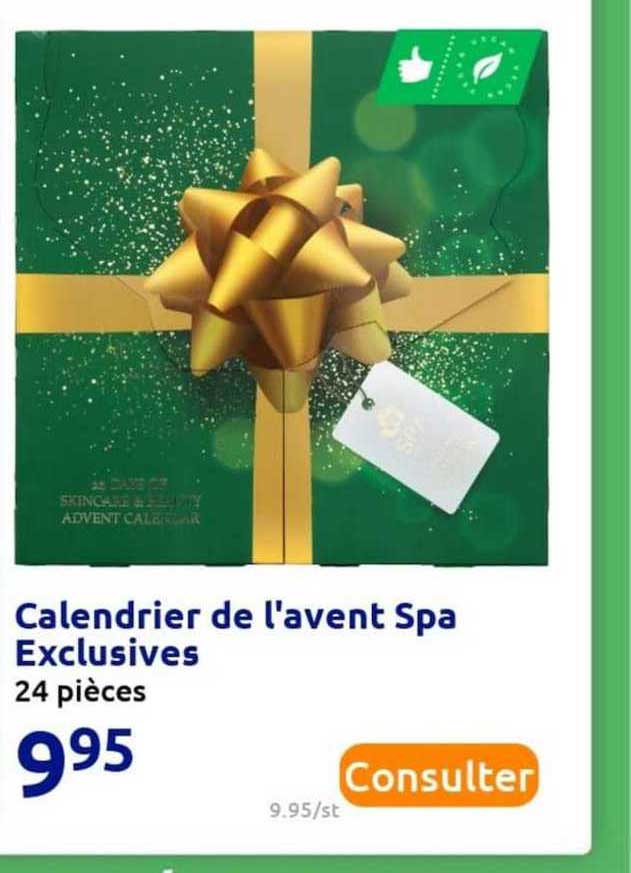 calendrier de l'avent spa exclusives