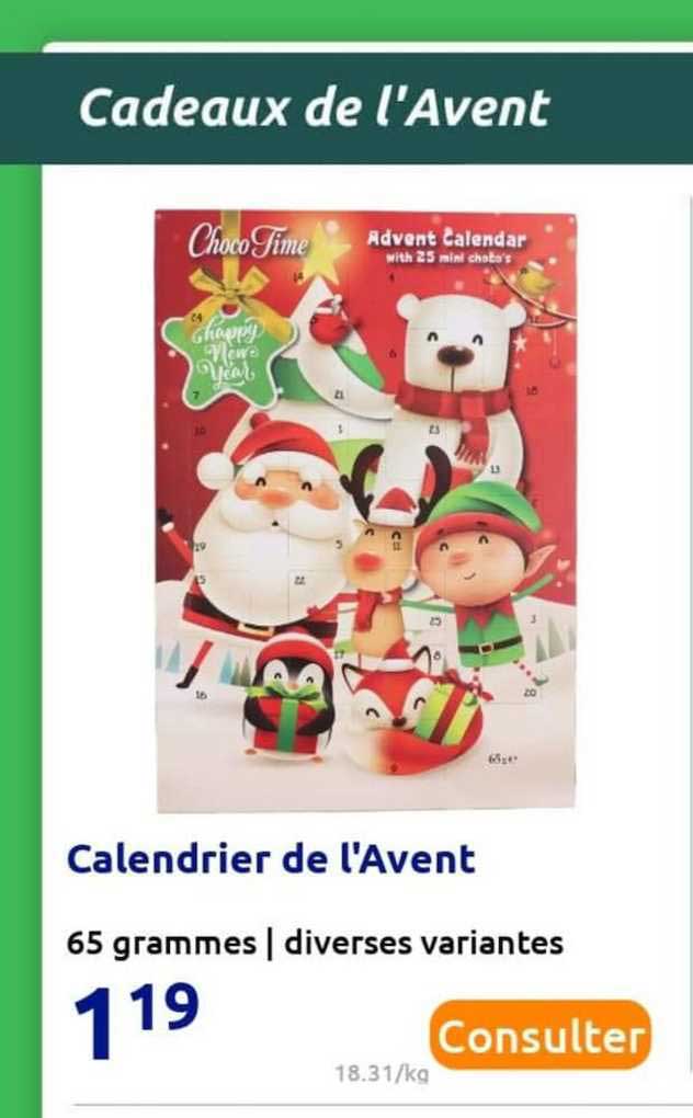 calendrier de l'avent