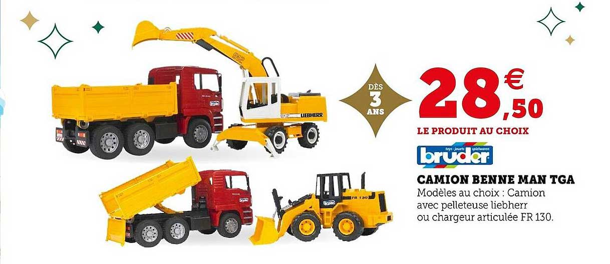 camion benne man tga bruder