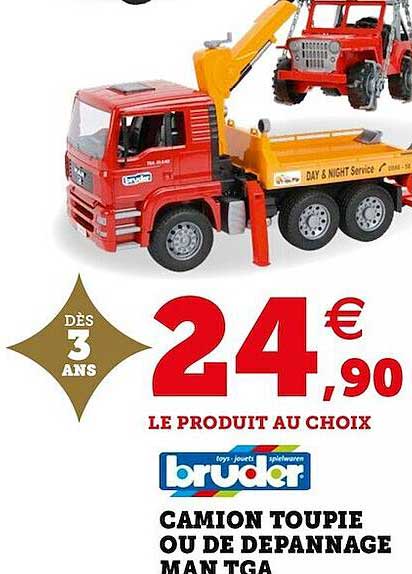 camion toupie ou de dépannage mantga bruder