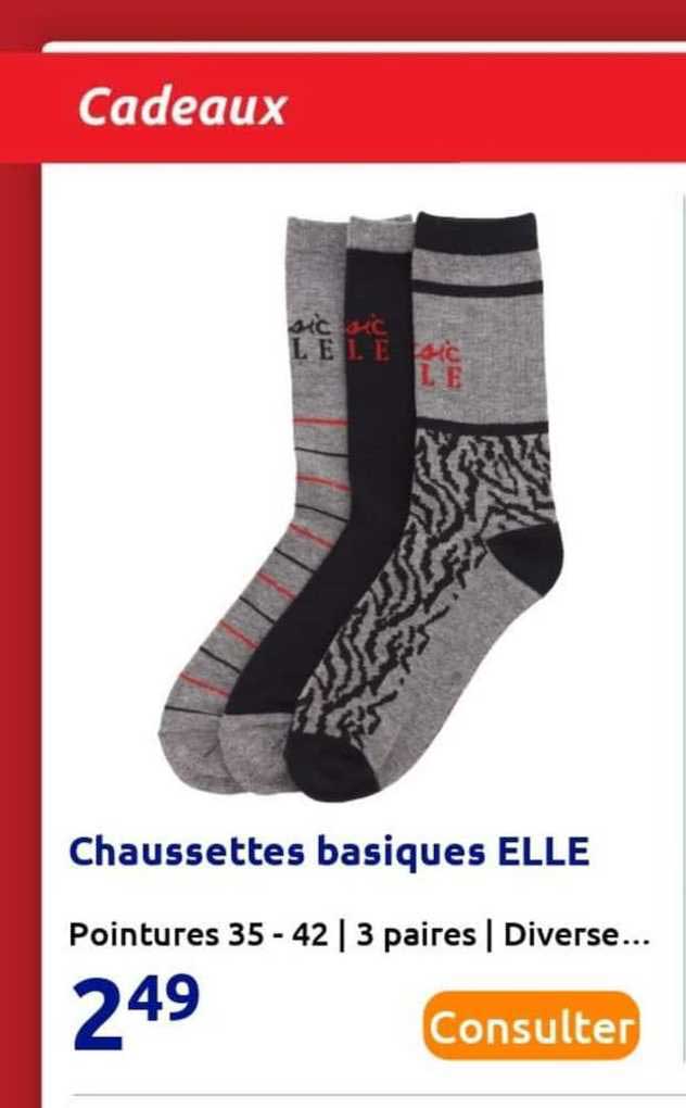 chaussettes basique elle