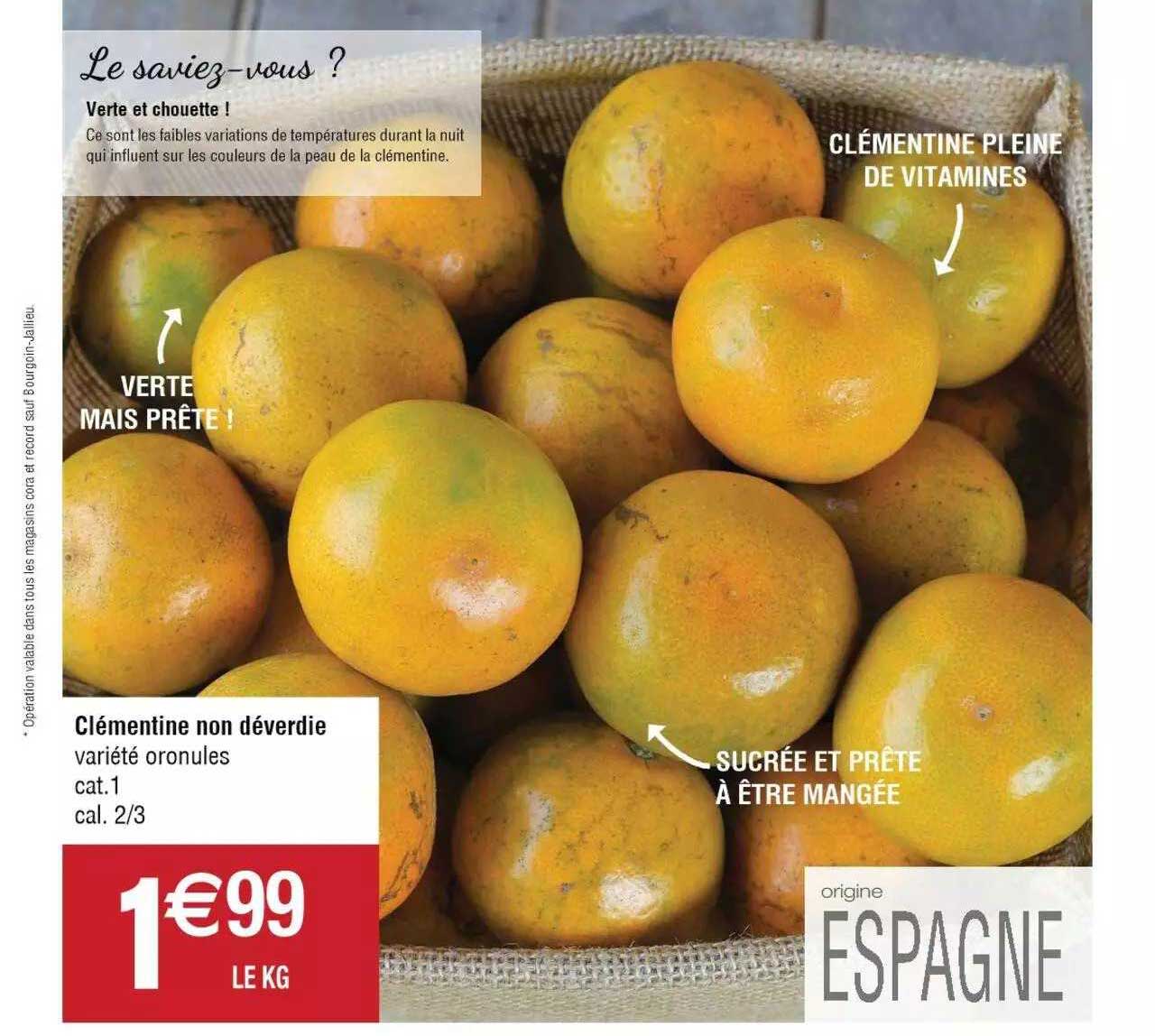 clémentine non déverdie