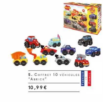 coffret 10 véhicules "abrick"