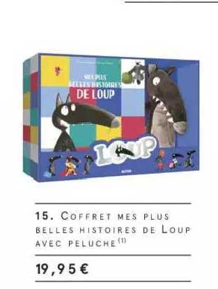 coffret mes plus belles histoires de loup avec peluche
