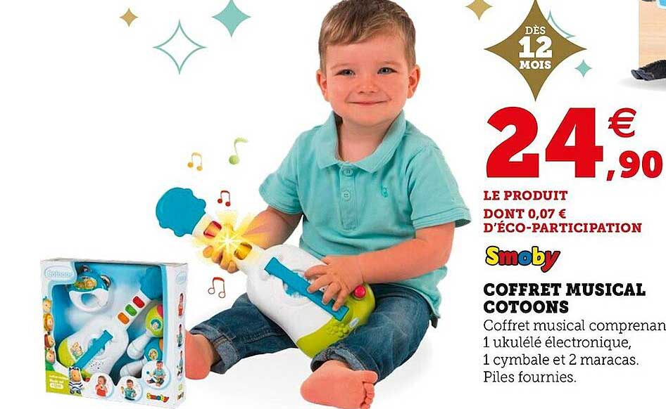 coffret musical cotoons smoby