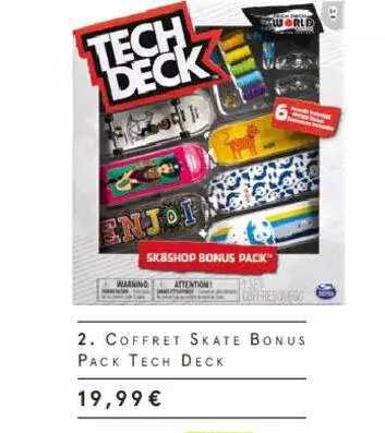 coffret skate bonus pack tech deck