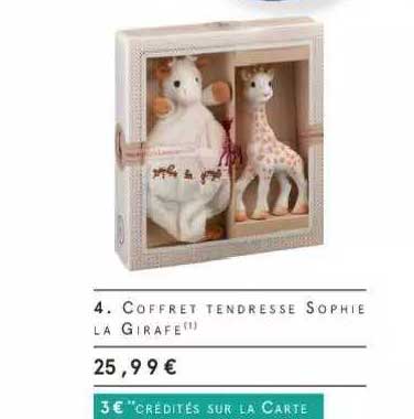 coffret tendresse sophie la girafe