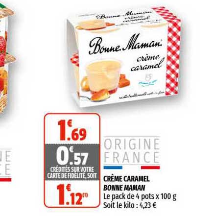 crème caramel bonne maman