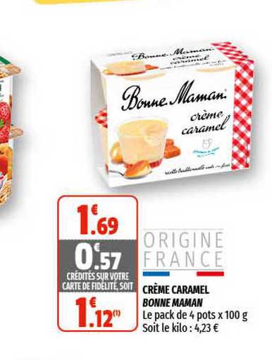 crème caramel bonne maman