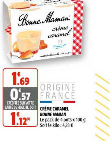 crème caramel bonne maman