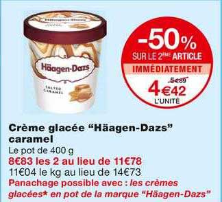 crème glacée "häagen-dazs" caramel