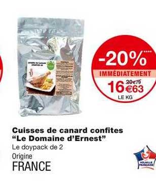 cuisses de canard confites "le domaine d'ernest"