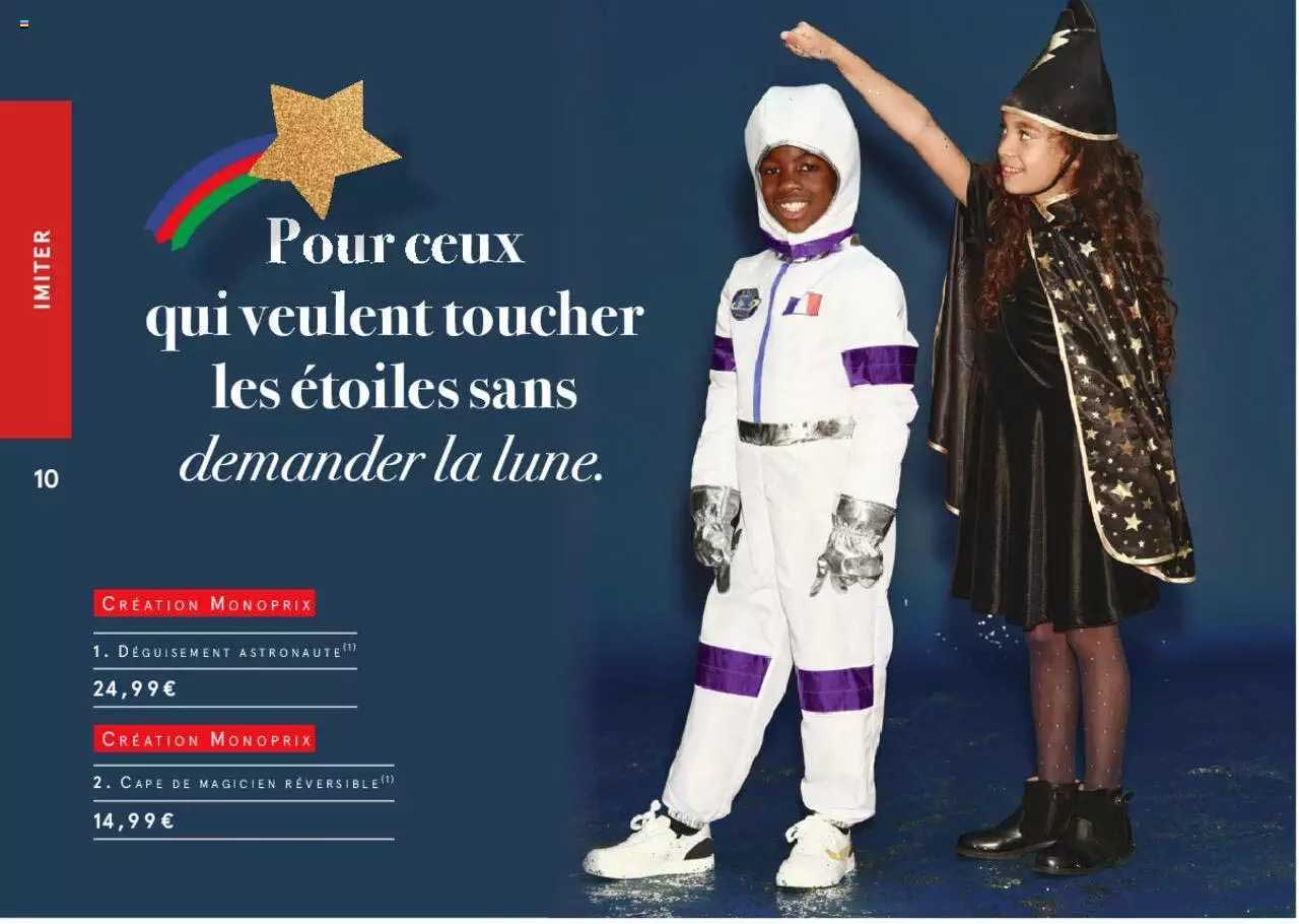 déguisement astronaute, cape de magicien réversible