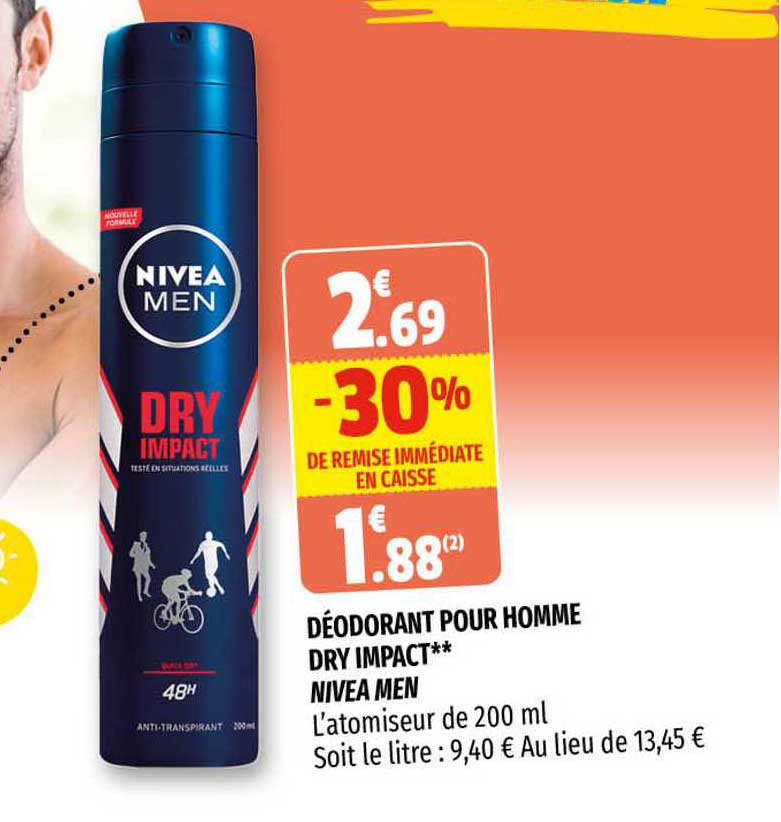 déodorant pour homme dry impact nivea men