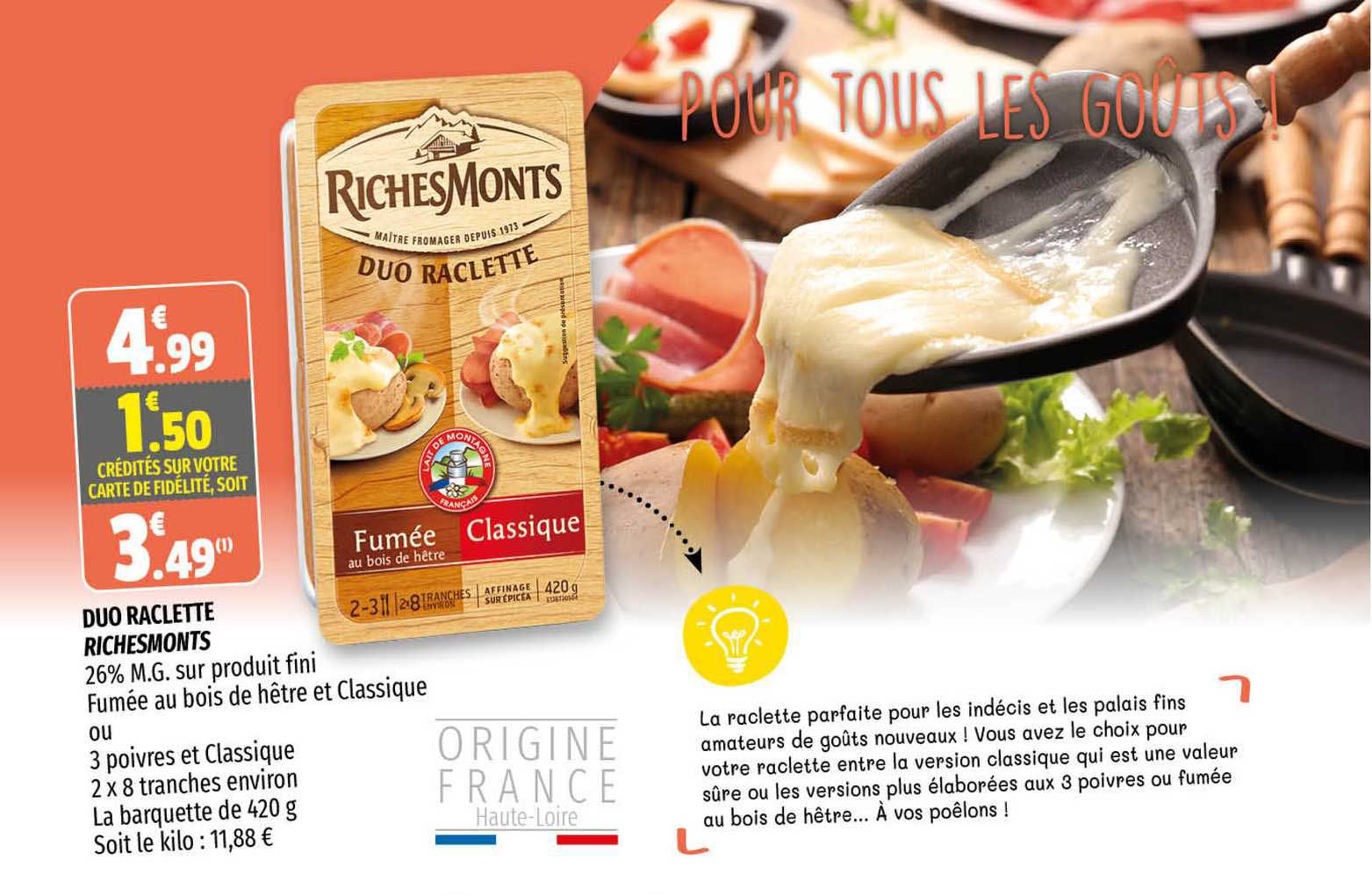 Duo Raclette Richesmonts