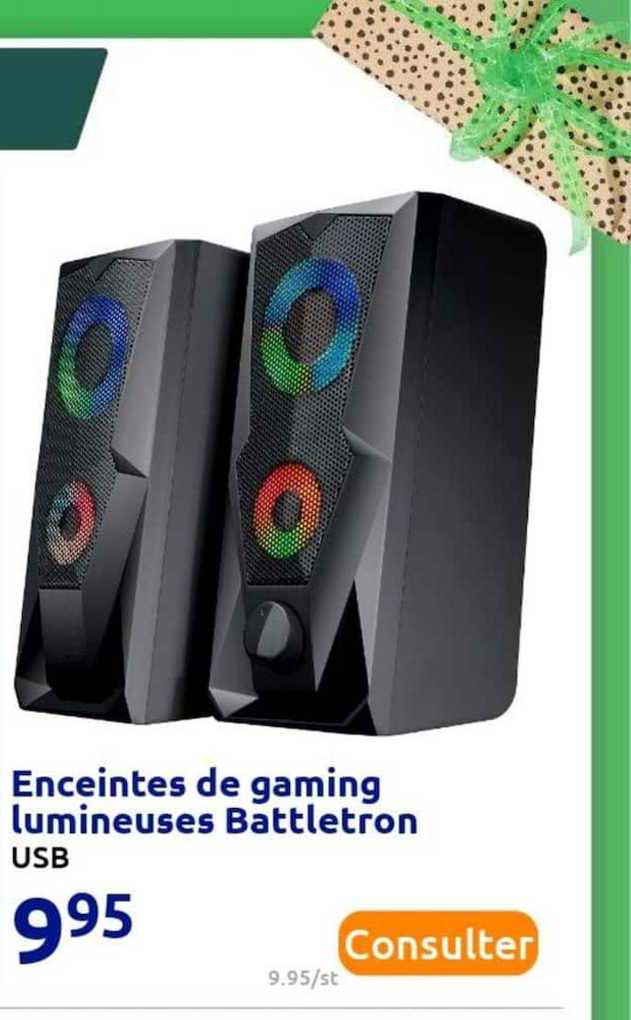 Enceintes De  Gaming Lumineuses Battletron