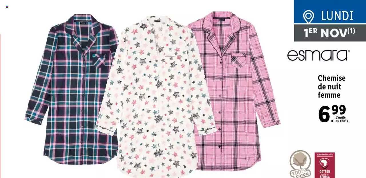 Esmara Chemise De Nuit Femme