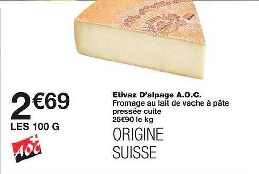 etivaz d'alpage a.o.c.