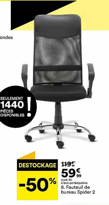 fauteuil de bureau spider 2