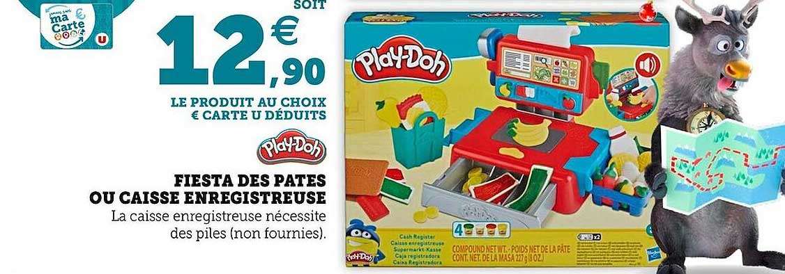 fiesta des pâtes ou caisse enregistreuse play-doh