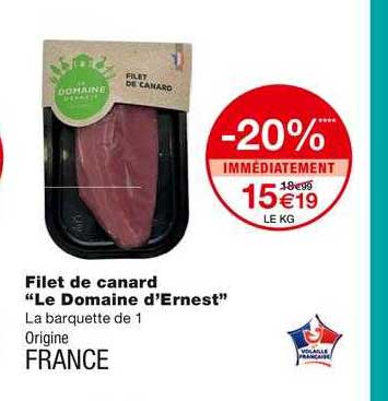 filet de canard "le domaine d'ernest"