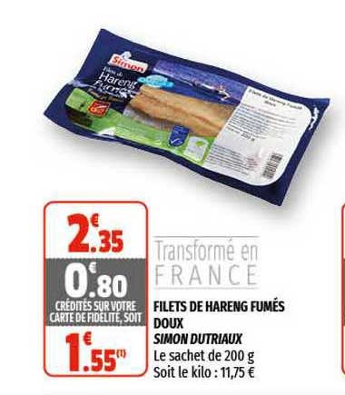 filets de hareng fumés doux simon dutriaux