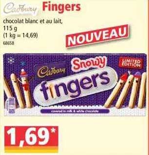 fingers cadbury