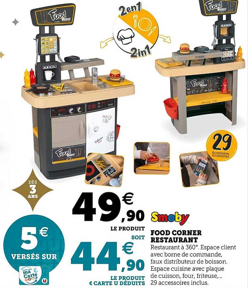 food corner restaurant smoby