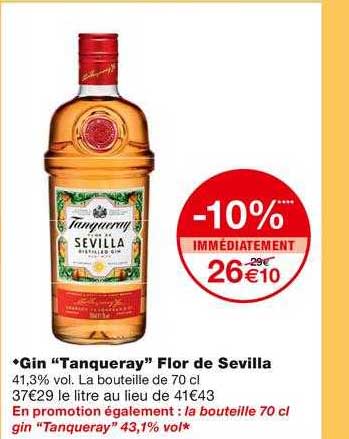 Gin "tanqueray" Flor De Sevilla