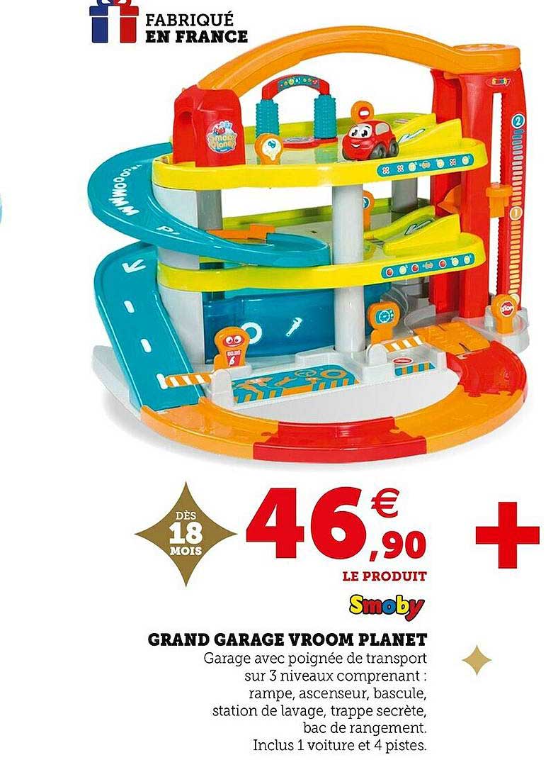 grand garage vroom planet smoby
