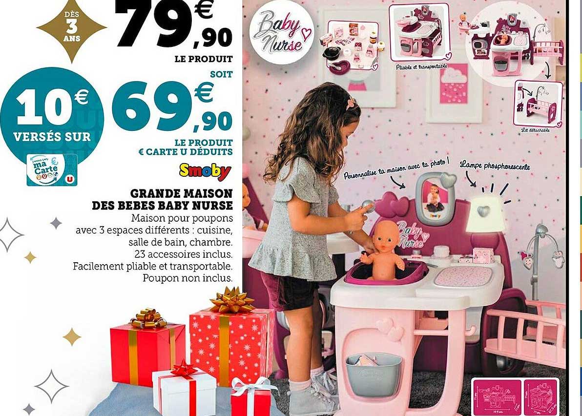 grande maison des bébés baby nurse smoby