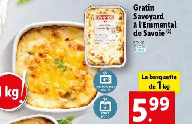 Gratin Savoyard à L'emmental De Savoie