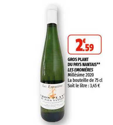 gros plant du pays nantais les émonières