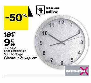 horloge glamour ø30,5 cm modern living