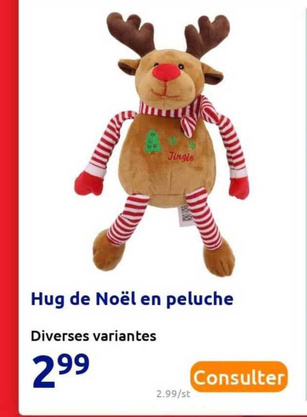 hug de noël en peluche