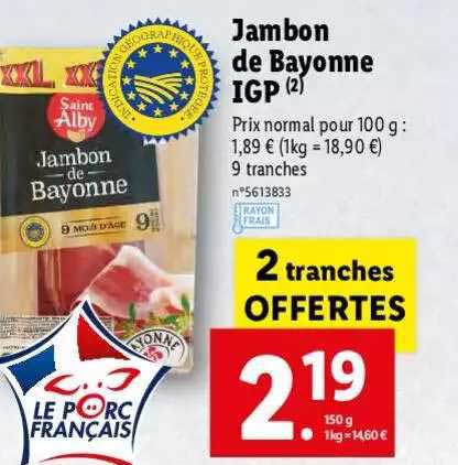 Jambon De Bayonne Igp
