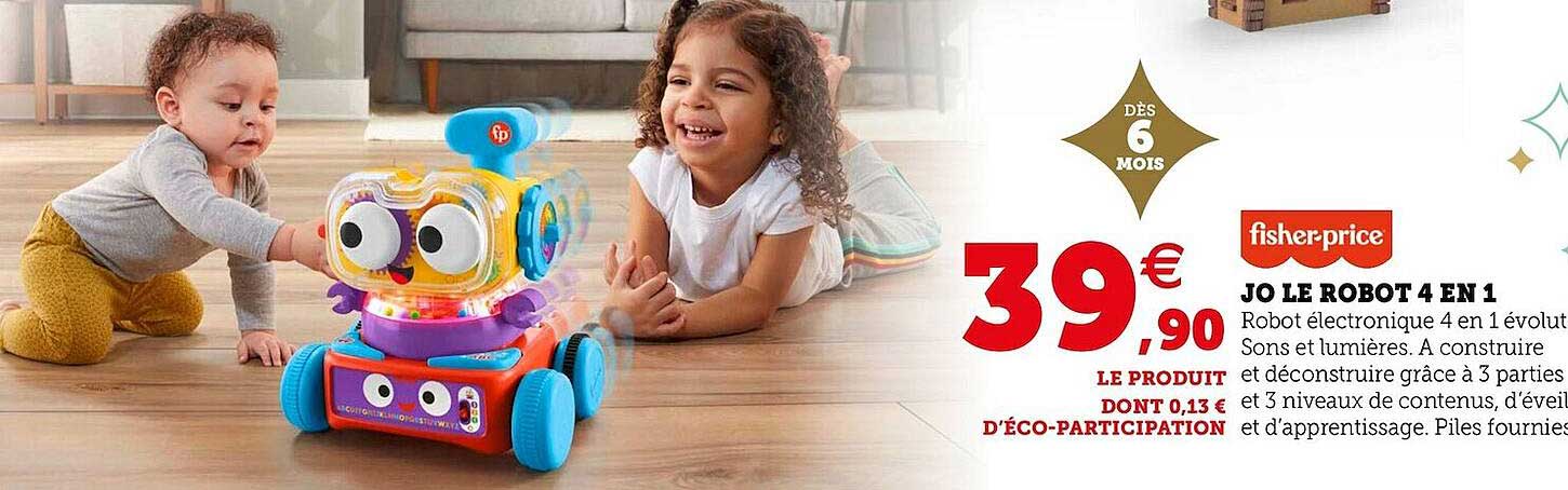 jo le robot 4 en 1 fisher-price