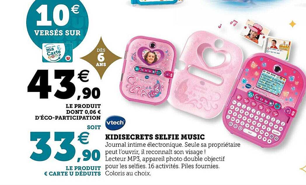 kidisecrets selfie music vtech