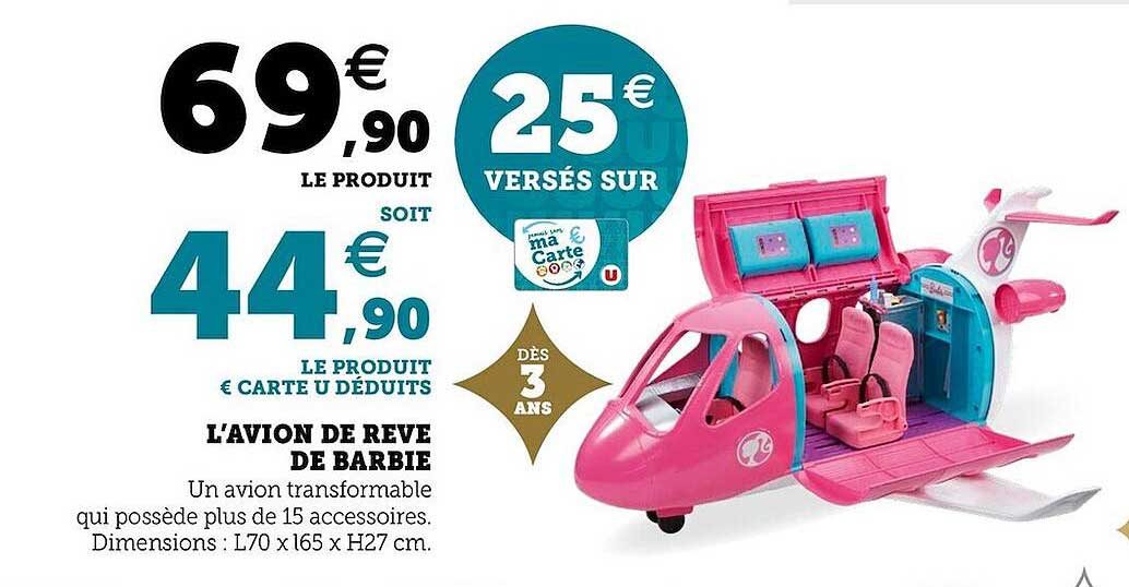 l'avion de rêve de barbie