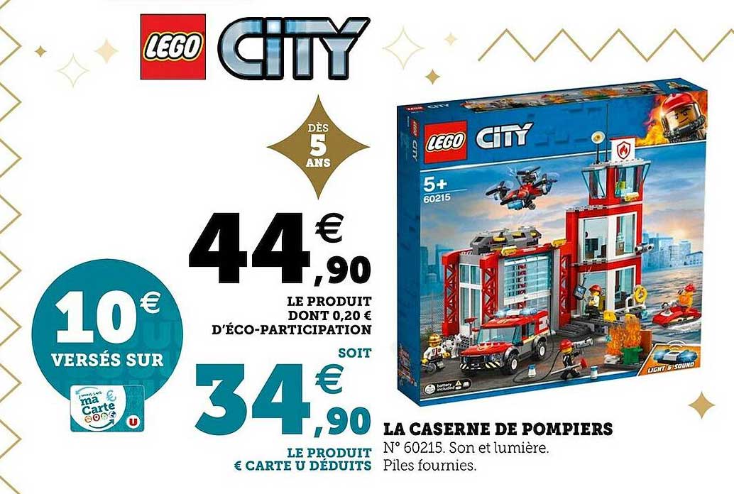 la caserne de pompiers lego city