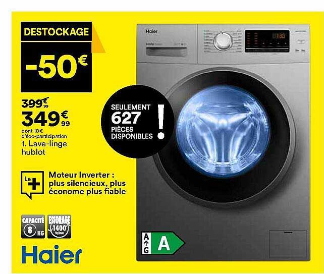 lave-linge hublot haier
