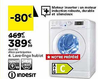 lave-linge hublot indesit