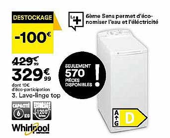 lave-linge top whirlpool