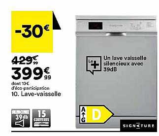 Lave-vaisselle Signature